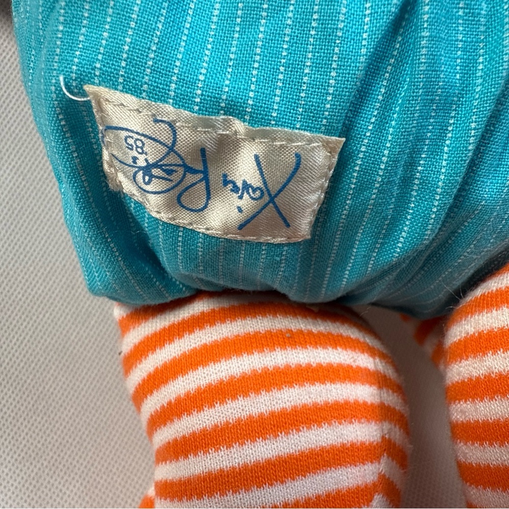 Vintage 1983 Cabbage Patch Kids Koosas Pet Brown Dog Blue Bibs Collar - Picture 6 of 7